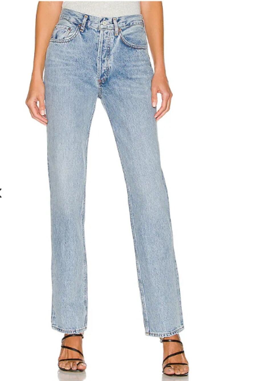 Agolde Light Blue Straight Leg Jeans